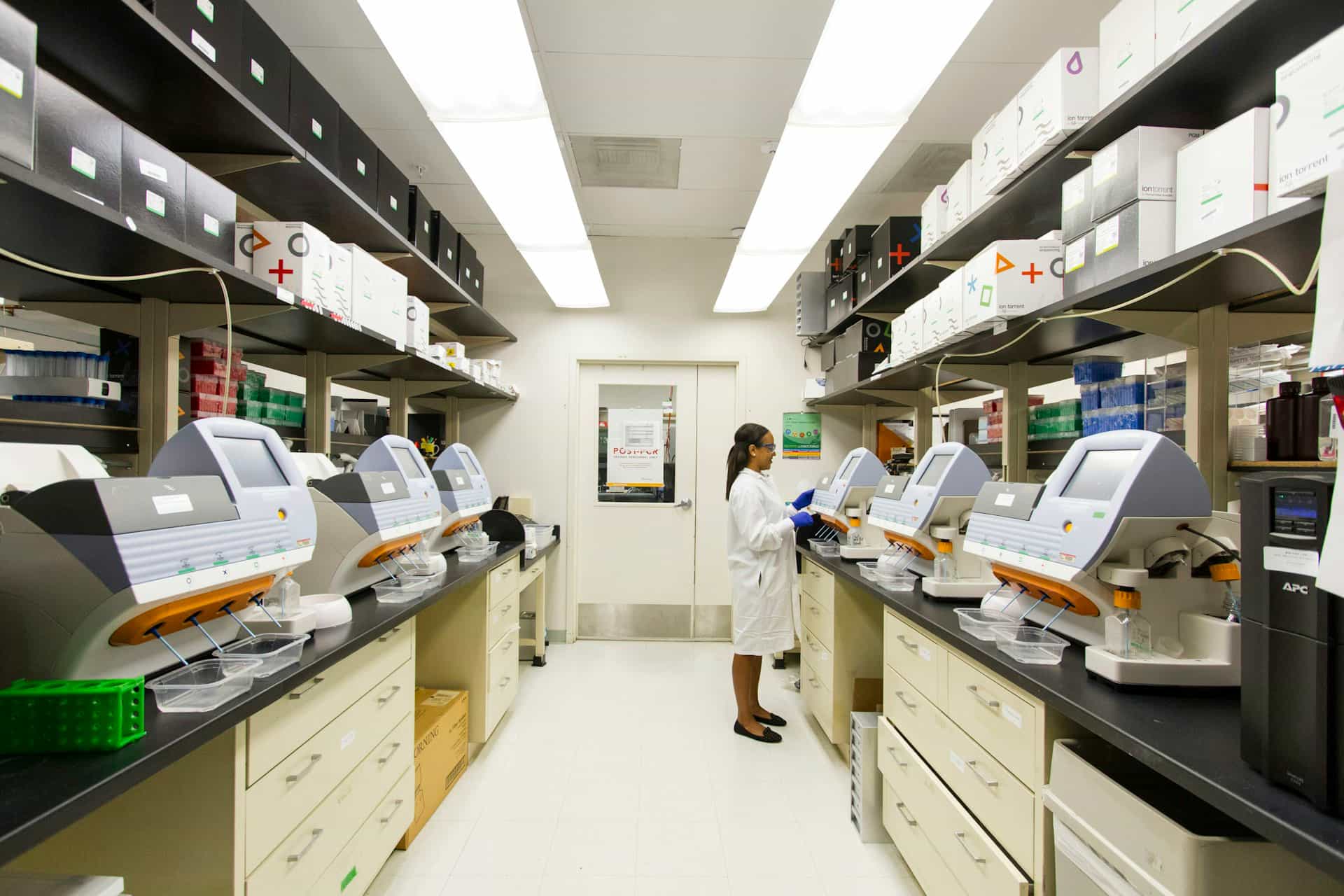 Clean, well-equipped analytical laboratory used for quality testing