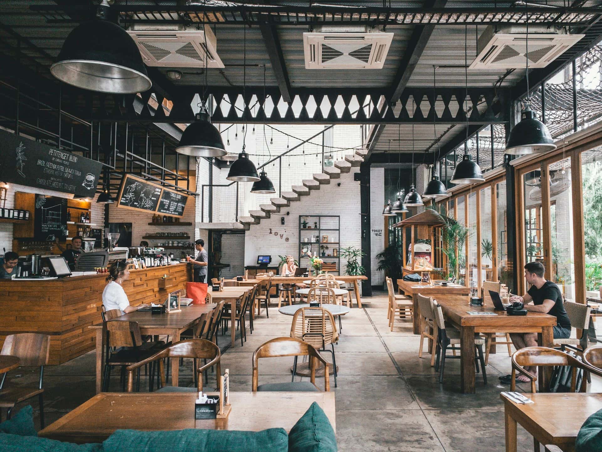 Restaurant dining area for food service and catering hygiene audits